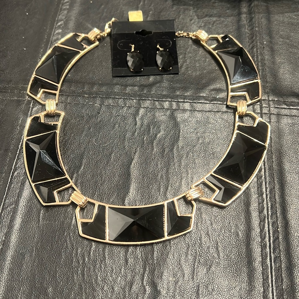 Black and Gold Choker Set
